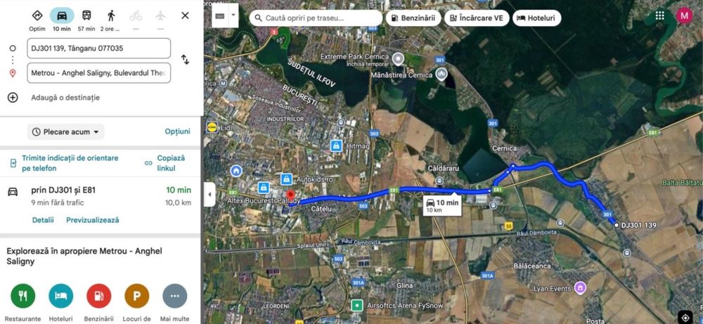 Teren intravilan 1643mp Cernica 8min Pallady ,acces facil A2/A0