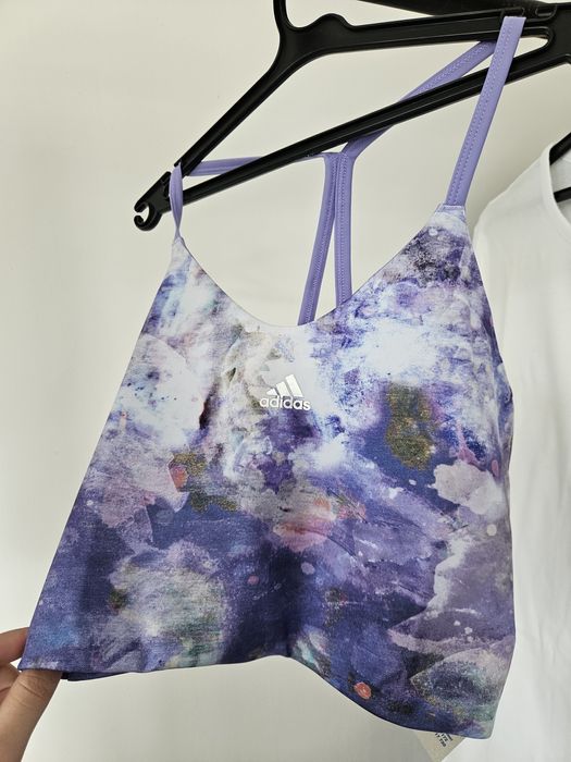 Оригинален Дамски Спортен Топ/Кроп Топ Adidas - "Galaxy Print" - НОВ!