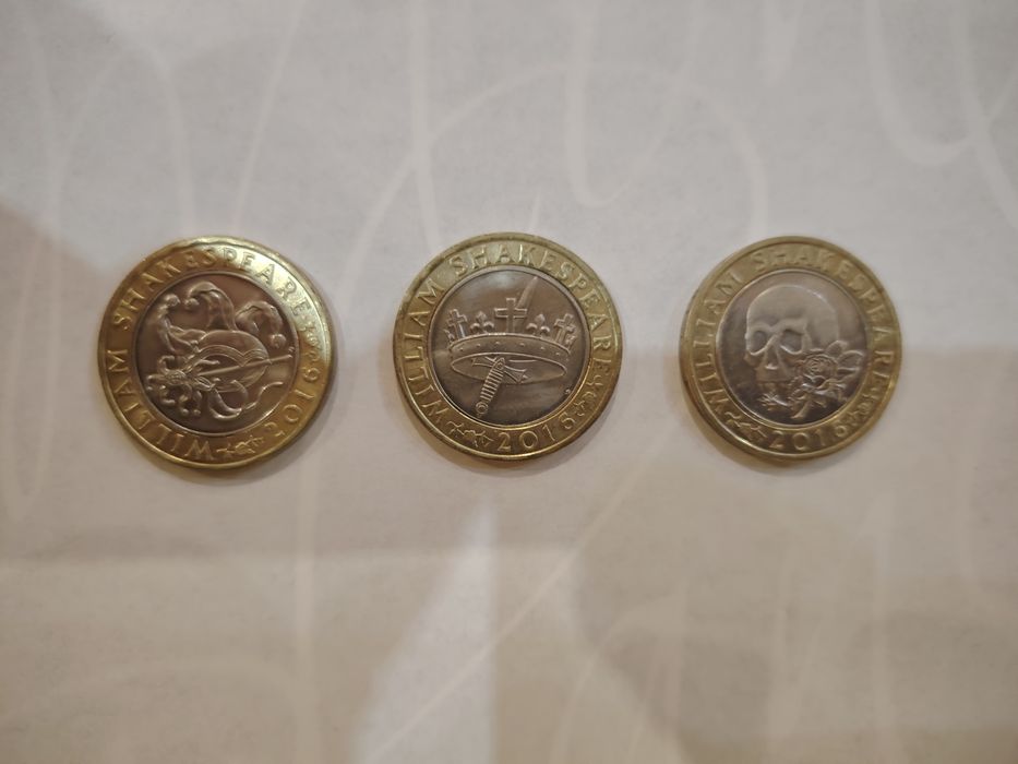 Лот юбилейни 2 паунда 400 години шекспир
