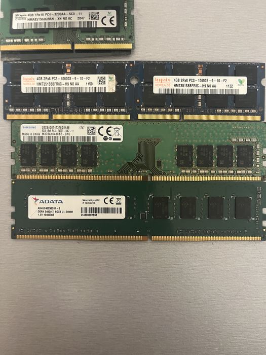 Placute ram DDR3/DDR4