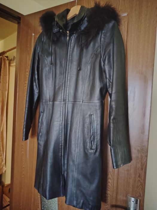 Geaca piele dama lunga