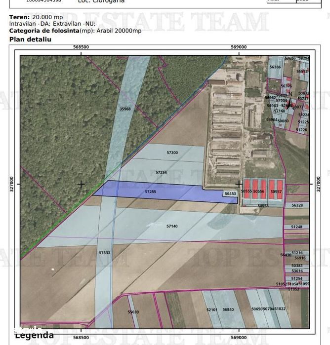 Vanzare teren pentru complex halelogistica cu facilitati si acces la A