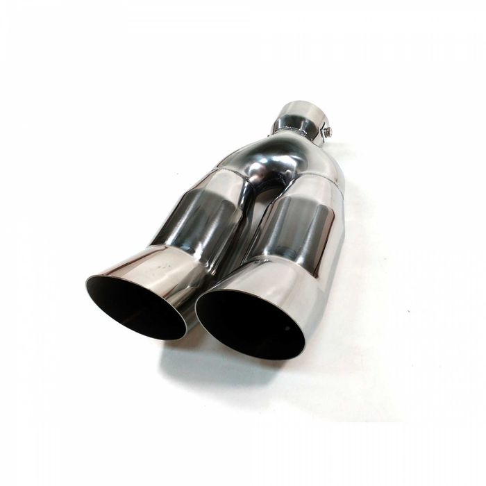 Универсален накрайник за ауспух на автомобил хромиран нов