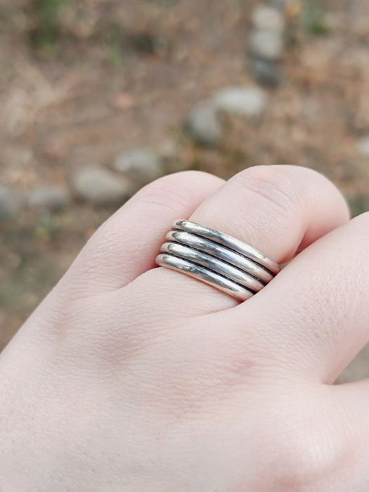 Vechi inel masiv din argint de 925