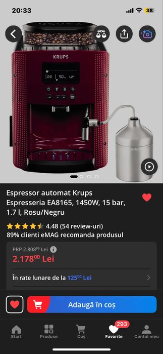 Espresor automat Krups