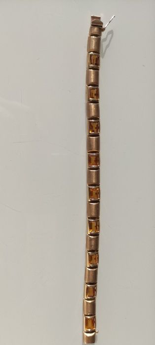 Bratara aur 14k cu citrine 23gr