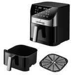 Friteuza cu aer cald, fara ulei, Lehmann Sante, Airfryer 1500W, 6L,
