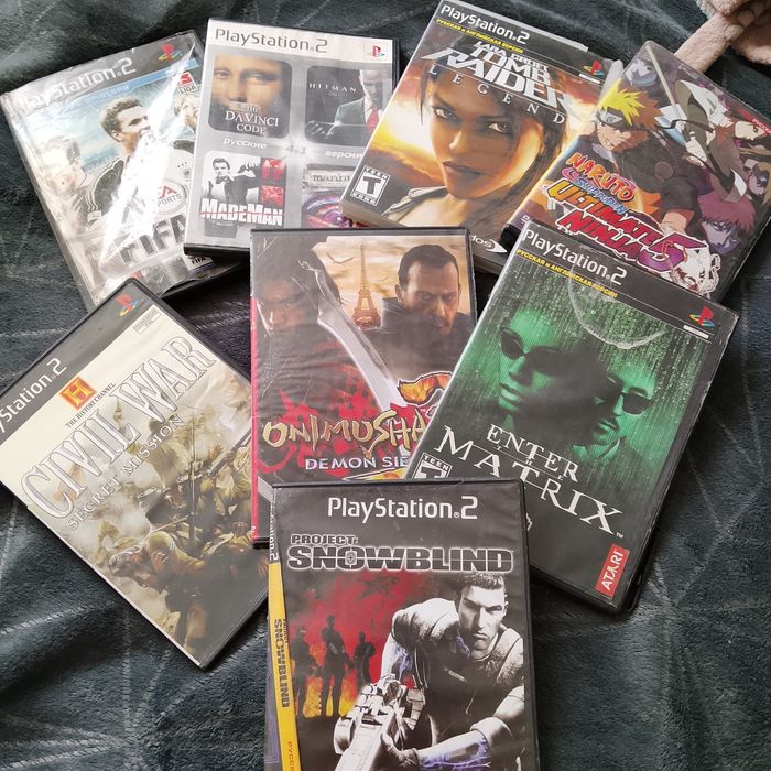 Диски с играми на PlayStation 2