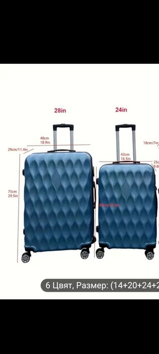 Нови куфари к-т 4 бр.