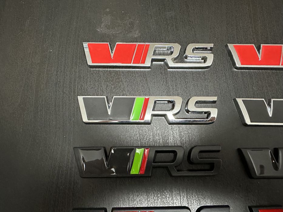 Emblema sigla Skoda VRS fata spate