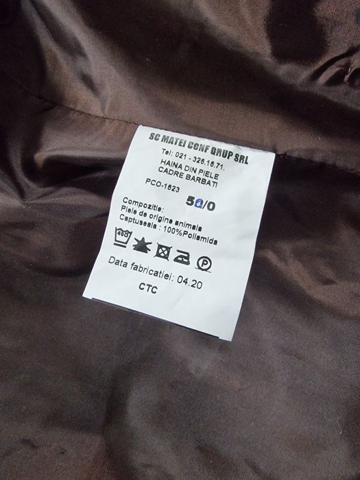 Parpalac din piele, militar, mărimea 50/0
