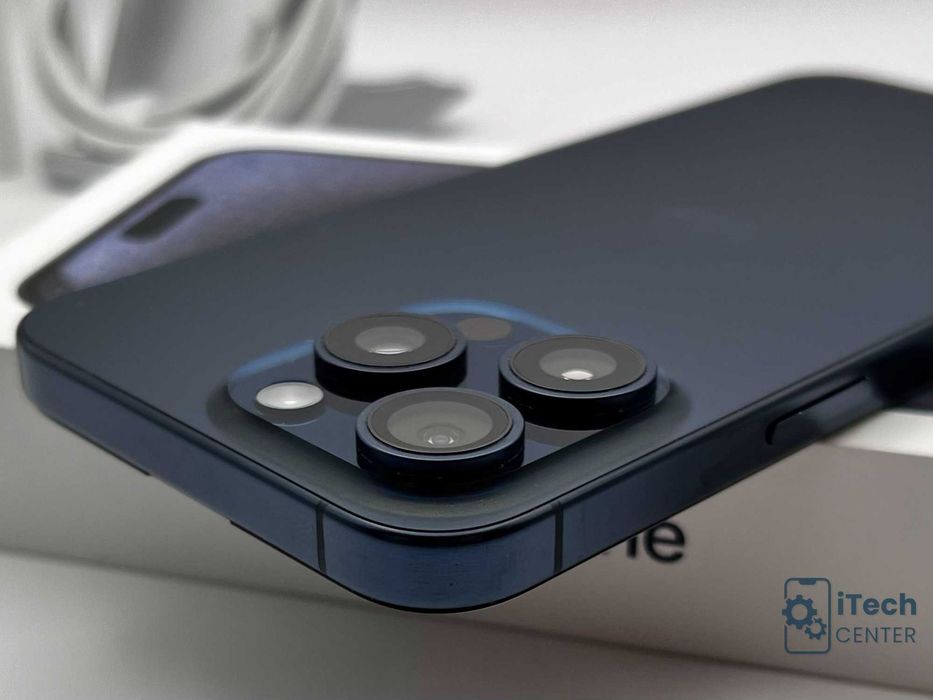 iPhone 15 Pro MAX, 256GB, Blue, 90% батерия, КАТО НОВ, ГАРАНЦИЯ!