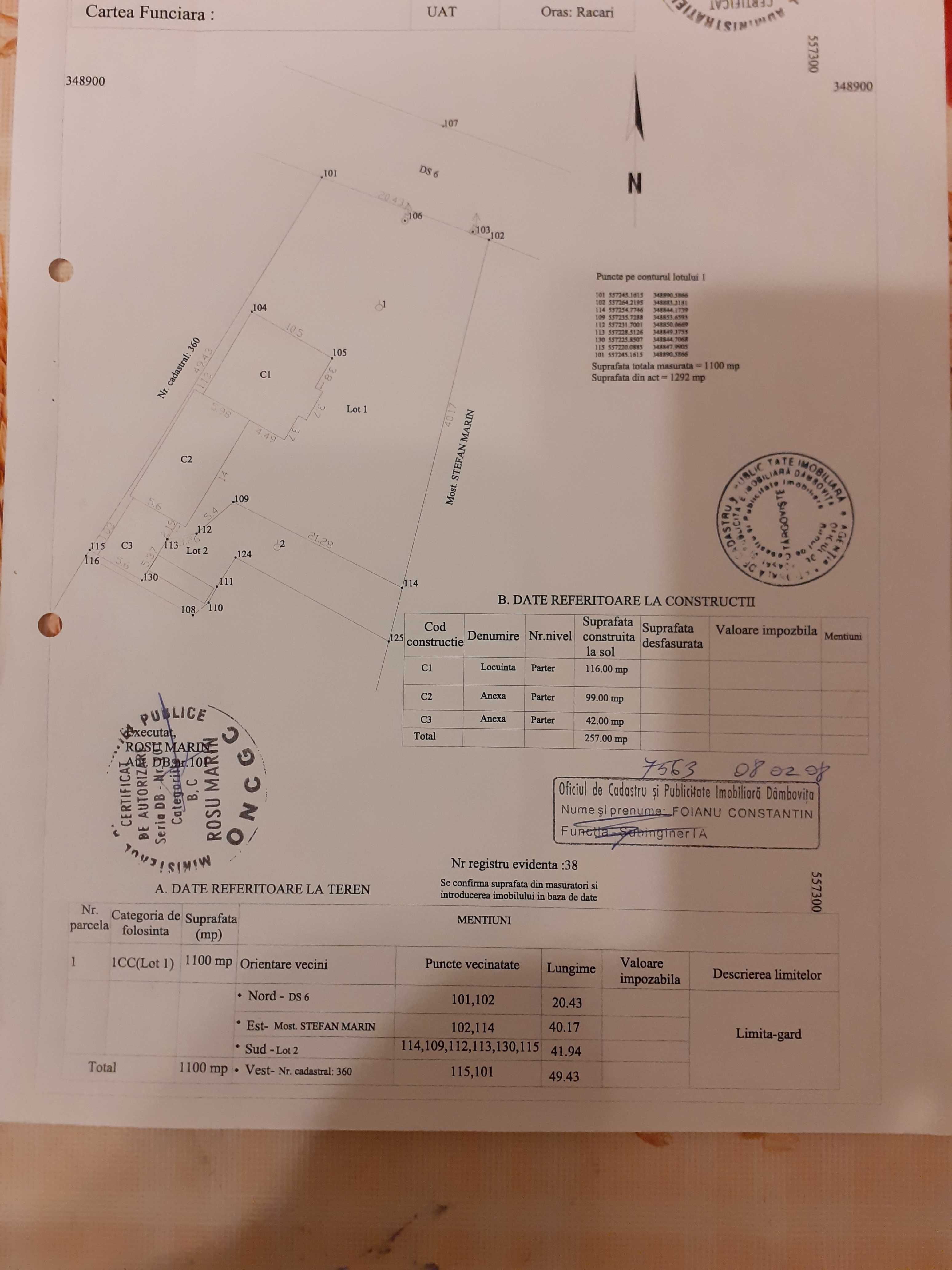Vand casa langa Bucuresti, oras Racari, judet Dambovita