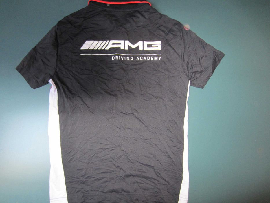 Tricou polo Mercedes AMG, masura M, polo 3 nasturi, 50%Bumbac, nou