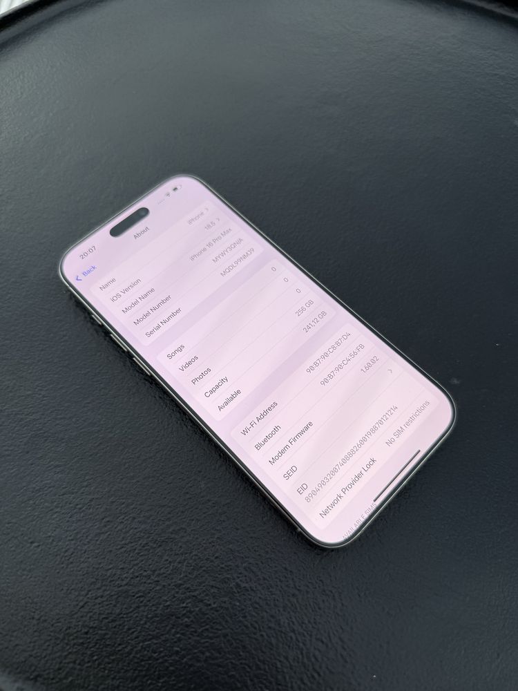 КАТО ЧИСТО НОВ Iphone 16 Pro Max Natural Titanium + гаранция