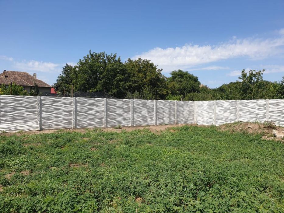 Gard din beton stâlpi de beton capace de beton dale