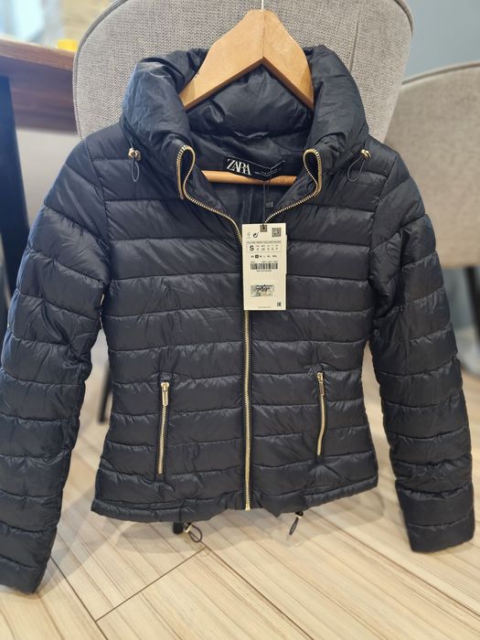 Тъмно синьо яке Зара и златни копчета