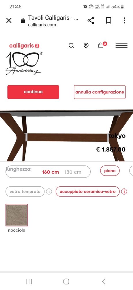 Masa eleganta Calligaris noua, ambalata