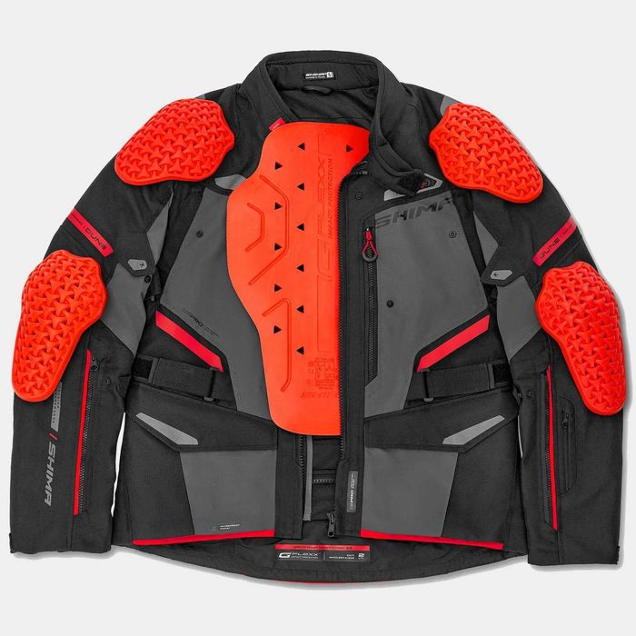 Мъжко текстилно мото яке SHIMA DUNE Fluo/White,протектори,вентилация