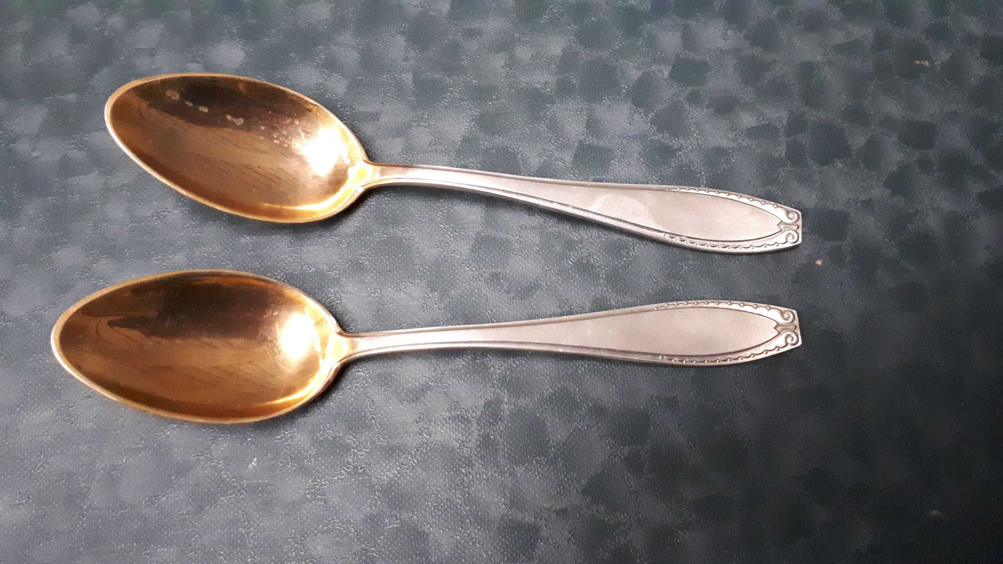 Set linguri de argint aurit (12buc), vintage, Argintaria Pforzheim