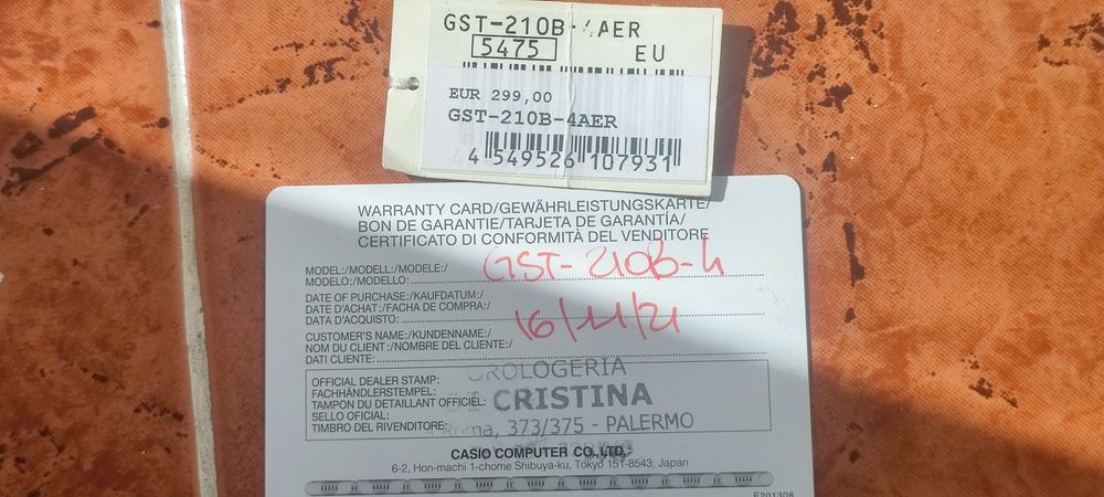 Ceas  casio  GST-210B-4AER