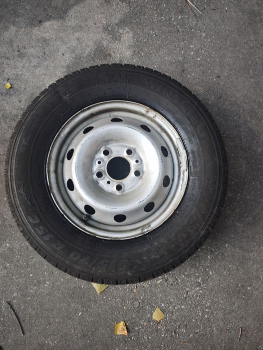 Janta otel originala Fiat Ducato cu anvelopa iarna 215/70/15C, DOT3721