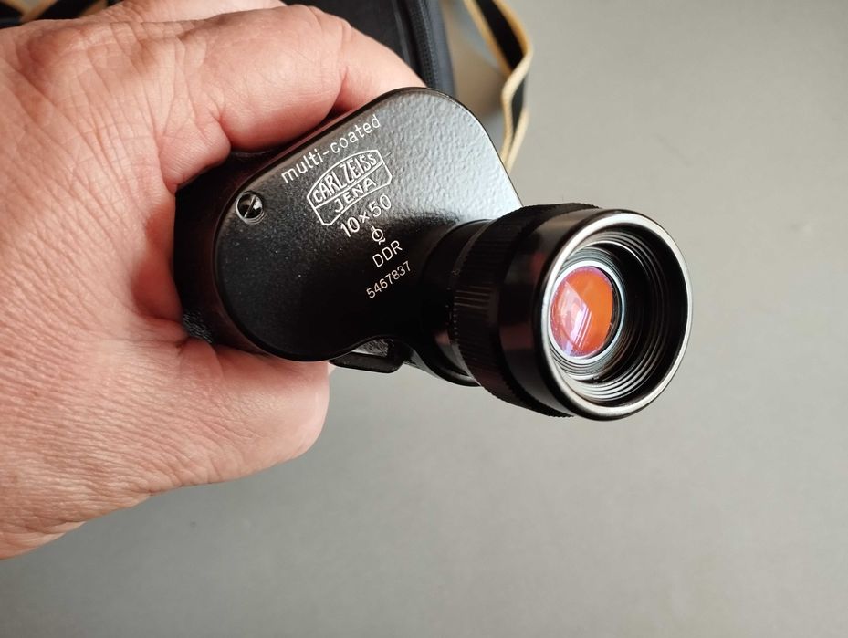 ТОП Немски Рядък Монокъл Carl Zeiss Jena Dekarismo 10x50 1Q МС