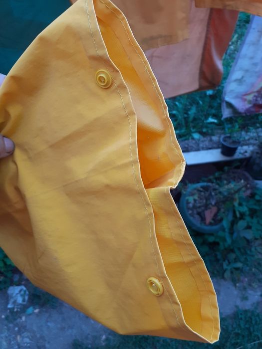 Pantaloni ploaie,pvc,cu pieptar/pescar,outdoor/L/XL