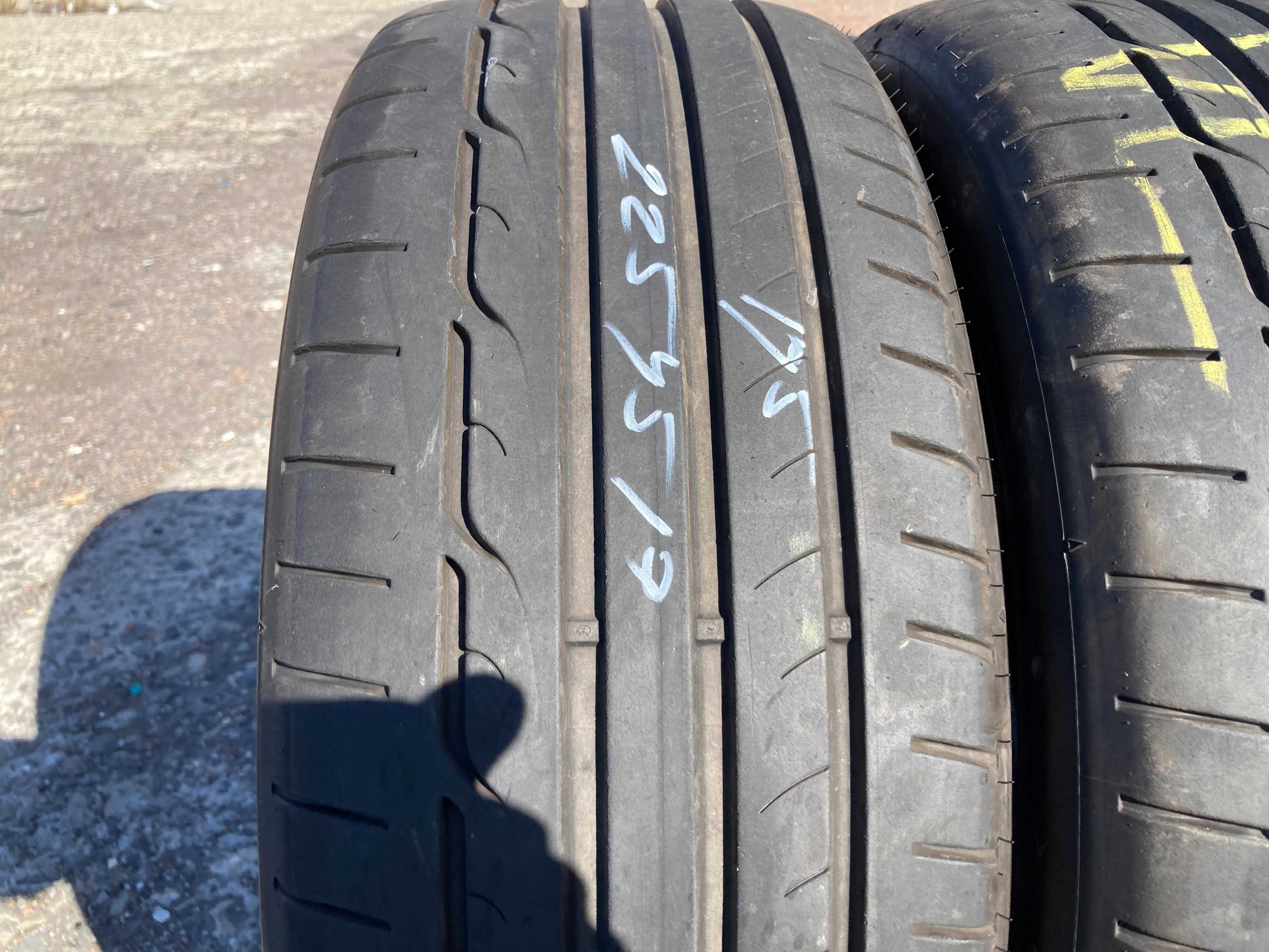 225/45/19 Dunlop Sport Maxx RT 96W XL 6,5мм и 7,8мм