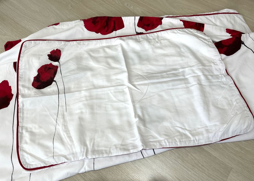 Set John Rocha cearsaf pilota + 2 fete perna king size cu maci