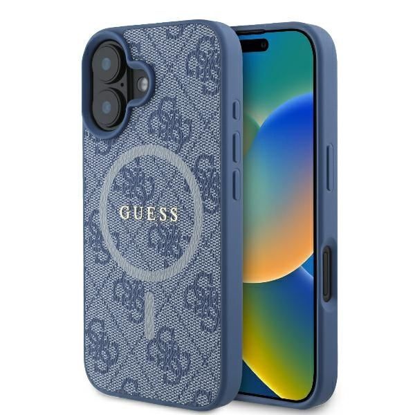 Husa GUESS pentru iPhone 16 - Albastru