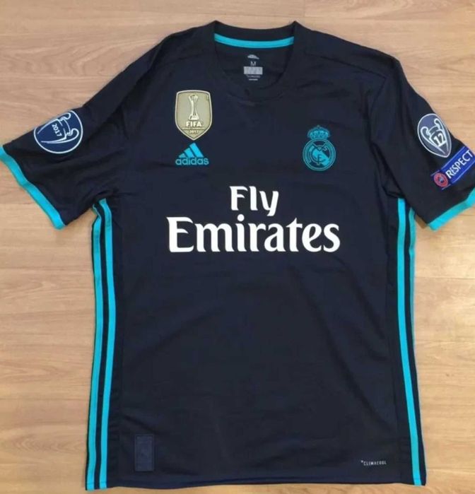 Tricou Ronaldo Real Madrid negru 2018 fotbal