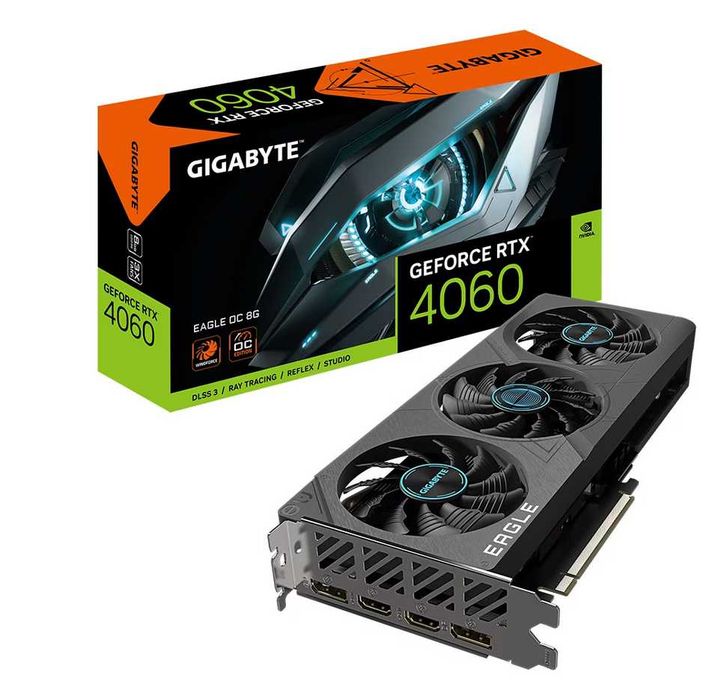 Placa video Gigabyte GeForce RTX 4060 EAGLE OC, 8GB GDDR6, 128bit