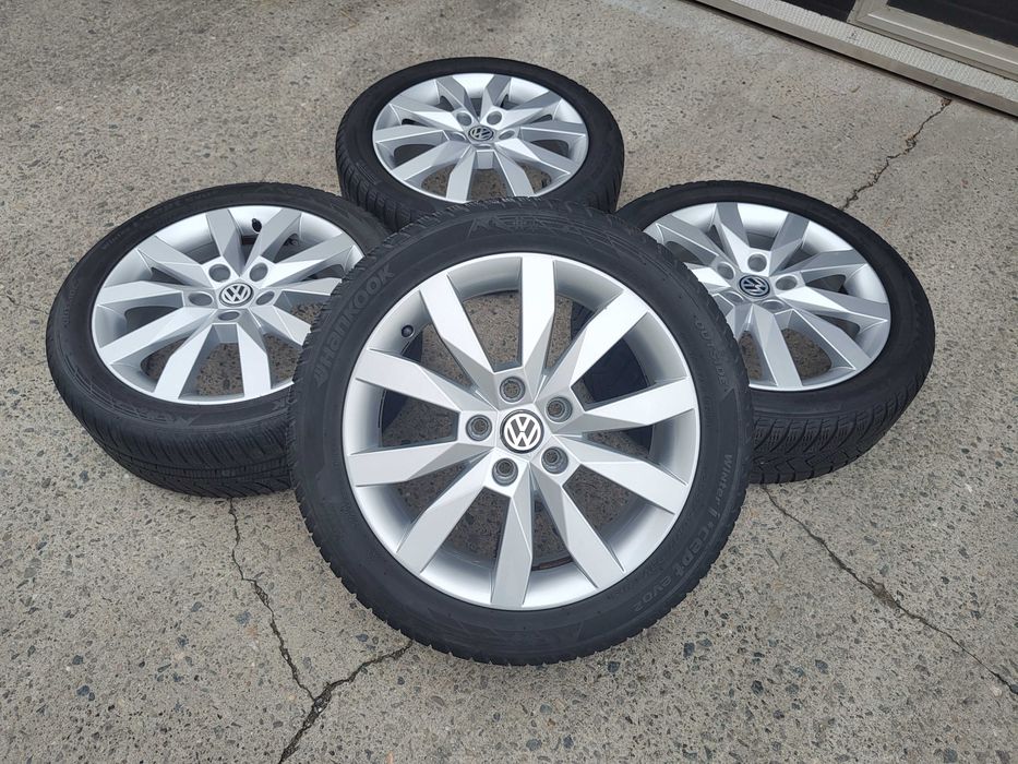 Jante 17 originale VW Passat B7 B8 Golf 7 8 T-roc  anvelope 205 50 17