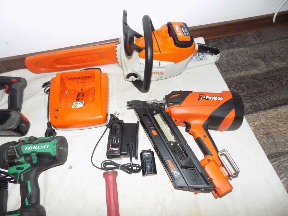 Slefuitor beton Flex , pistol cuie Paslode, scule Wurth Leister Trumpf