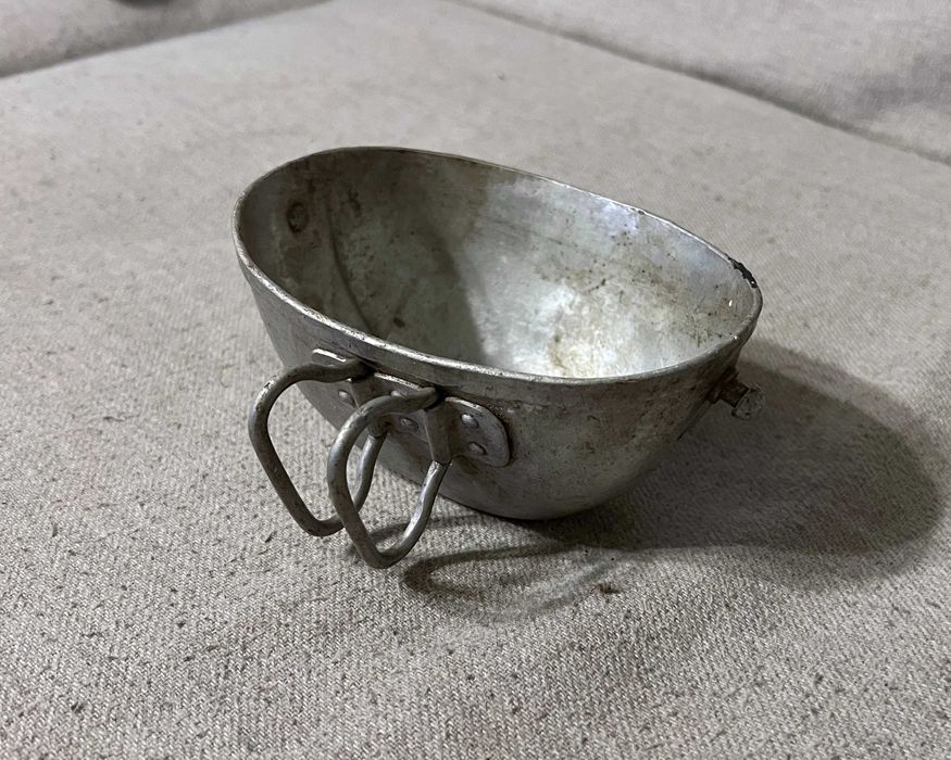 Cana militara veche aluminiu perioada interbelica colectie vintage rar