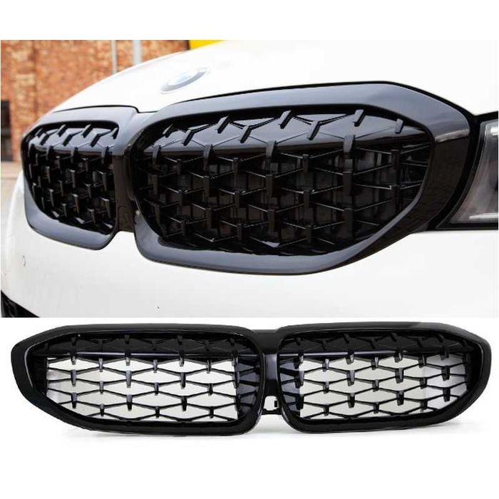 Бъбреци за BMW 3-ТА СЕРИЯ G20/G21 (03.2019+) DIAMOND STYLE черен гланц