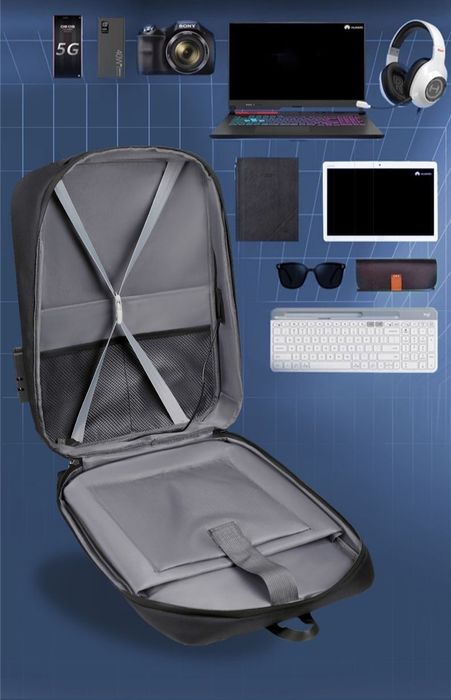 мужской рюкзак для ноутбука с твердым корпусом, ударостойкий, водонепр