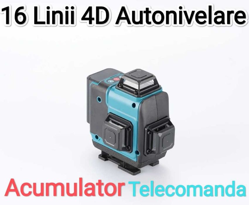 Nivela laser 4D-360° 16linii+AUTONIVELARE+Acumulator+telecomanda®