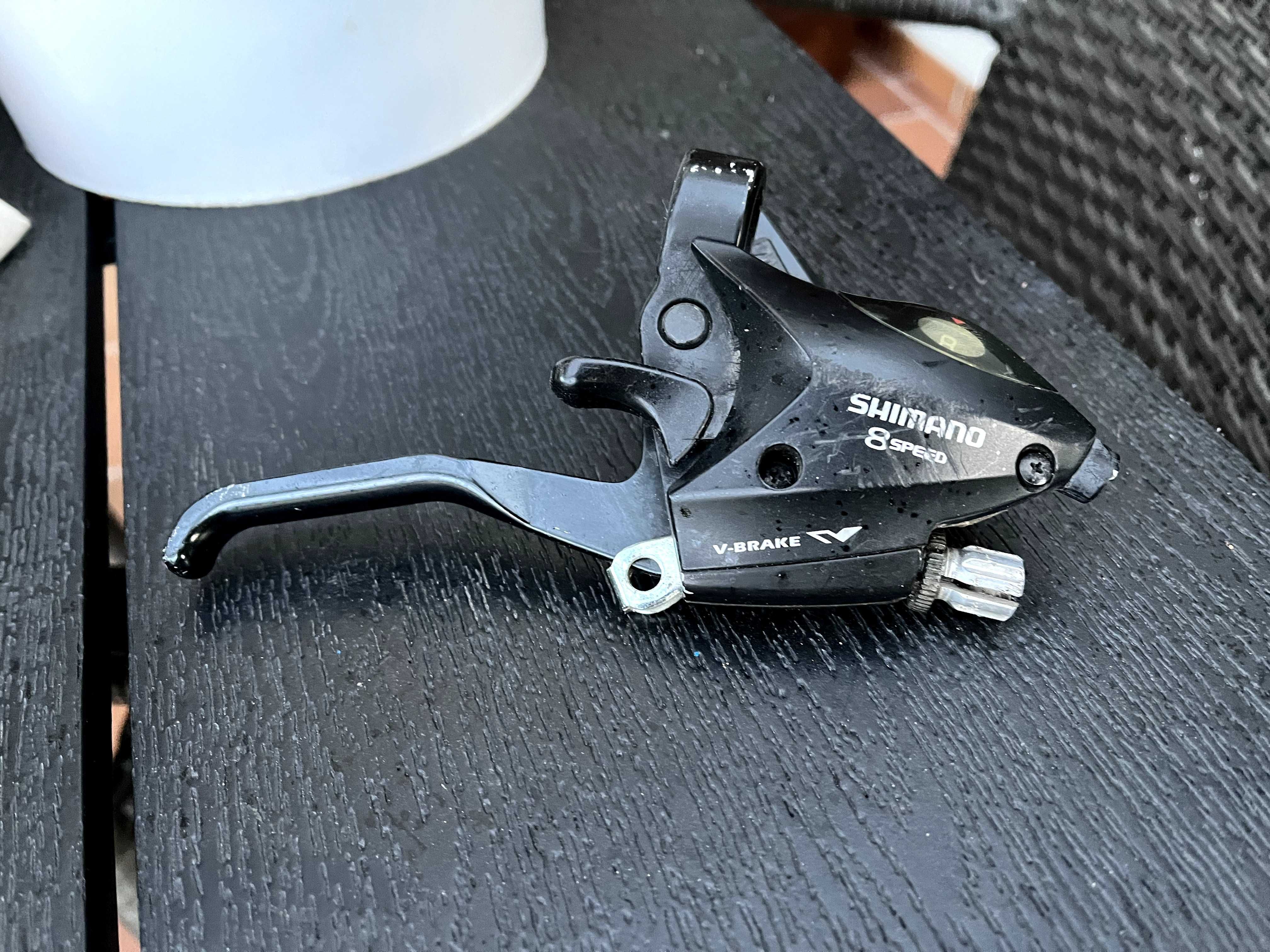 set manete schimbator acera, schimbator foi 3x shimano sis