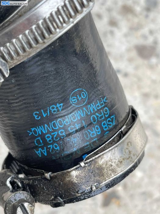 Tub Tubulatura Conducta Furtun Aer Intercooler Volkswagen Polo 6R 1.2 TDI CFW CFWA 2008 - 2012 Cod 6R0145770 6R0145762H 6R0145828D [C4256]