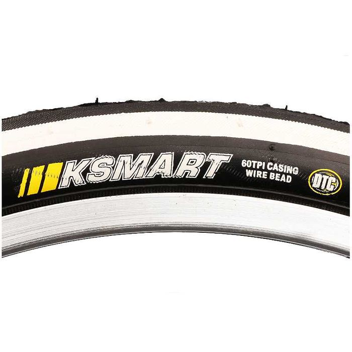 Велосипедна гума KENDA Ksmart (20 x 1.35) (32-406) Черна/Бели ленти