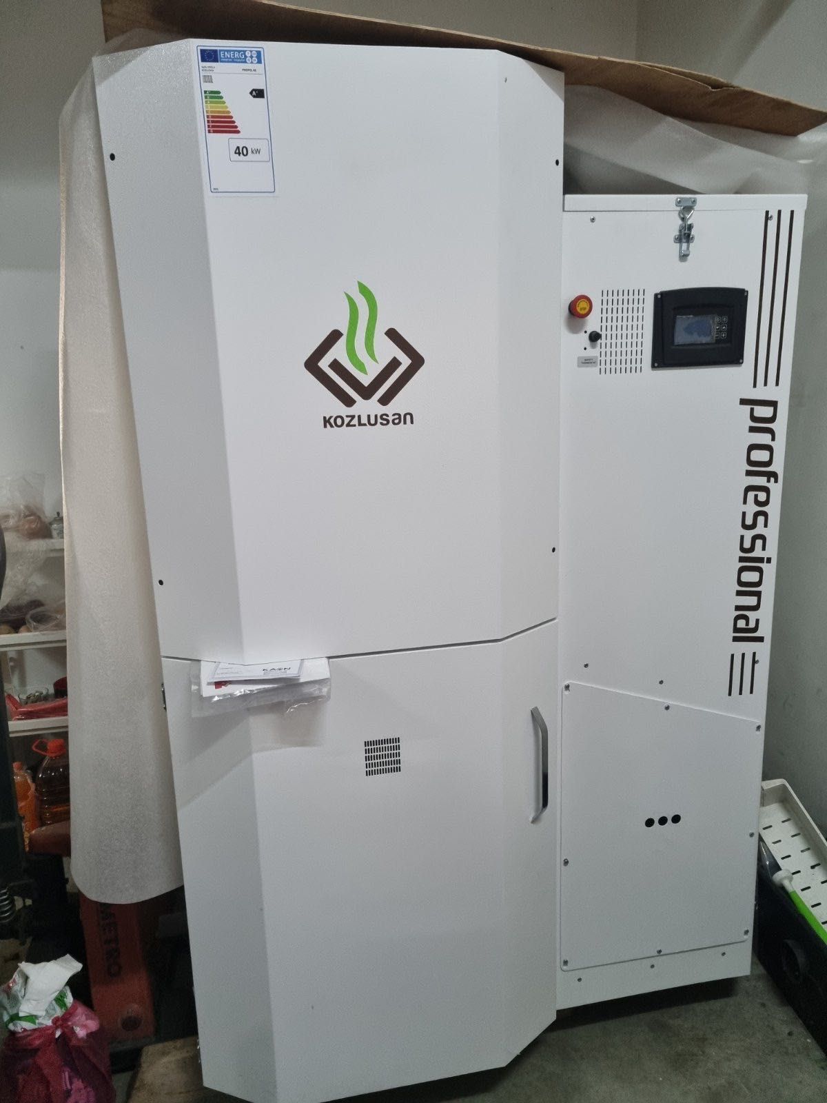 Отоплителен  котел на пелети 40 kW.