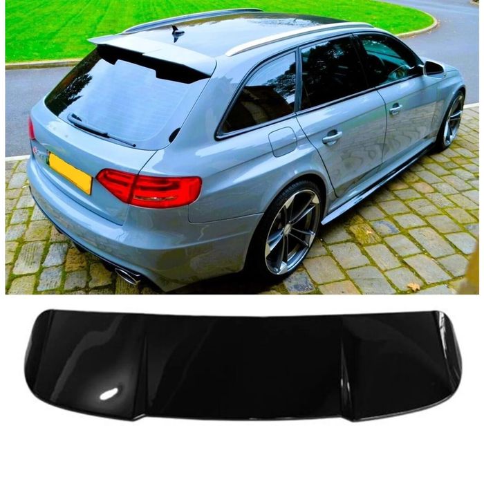 Спойлер за Audi A4 B8 2008 до 2015 RS Style черен пиано лак
