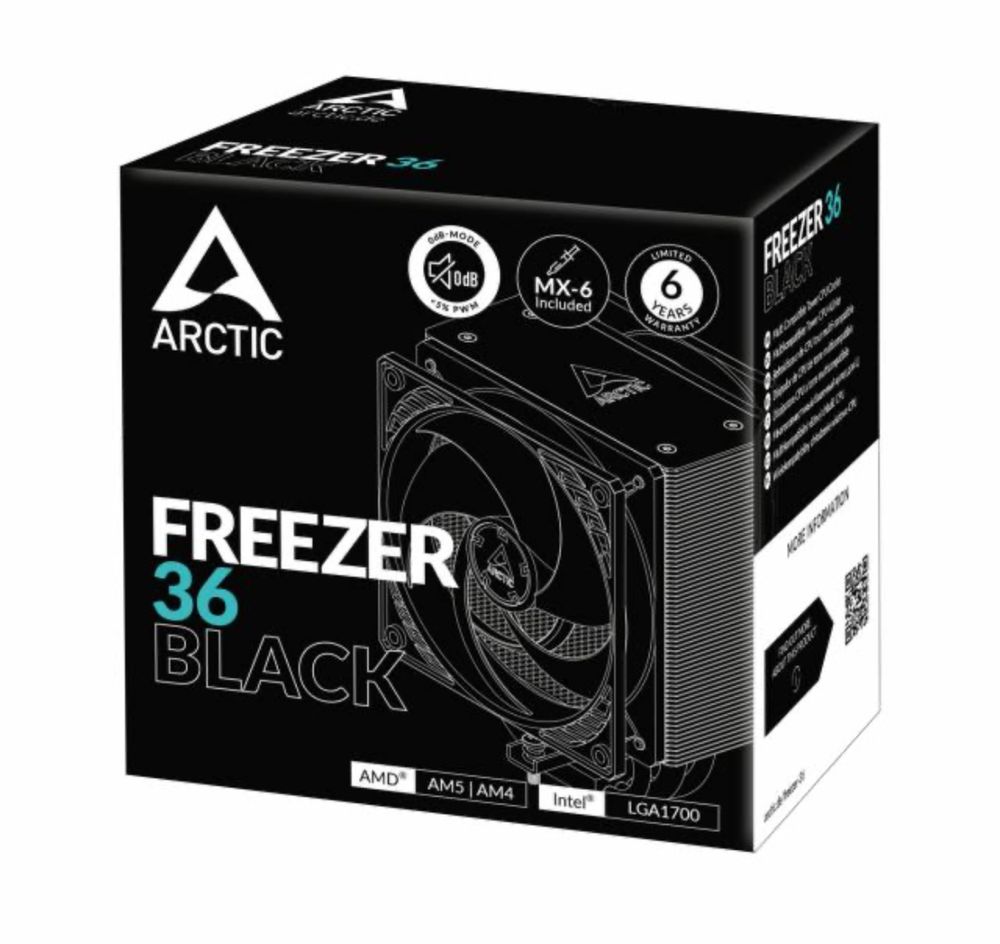 Охладител за процесор ARCTIC Freezer 36 Black - ACFRE00123A
