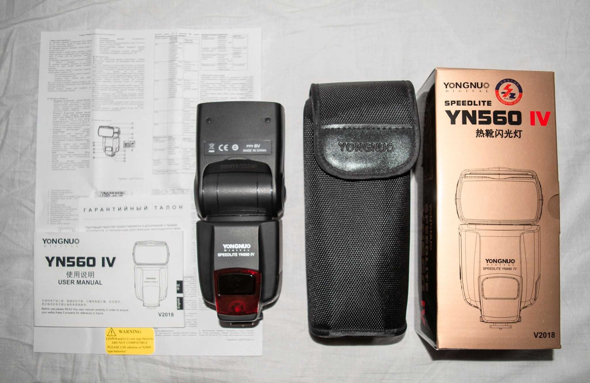 Вспышка Yongnuo Speedlite YN560-IV для Canon