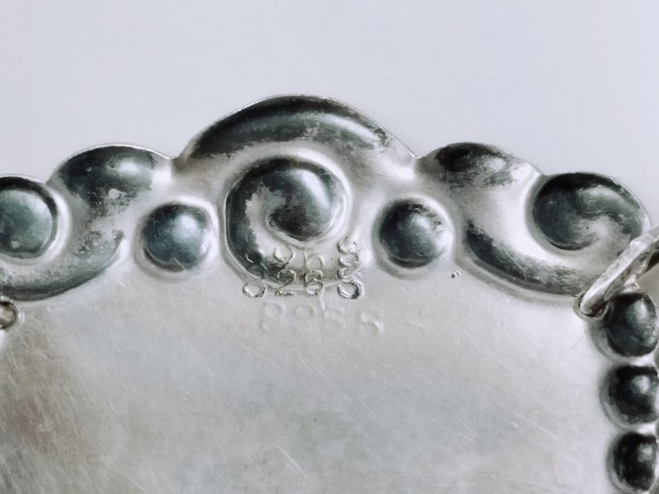 Vechi colier din argint 826 si ichizatoare 925, perle baroc, handmade