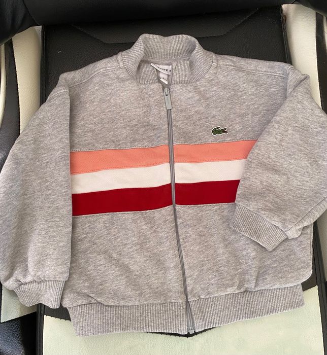 Детски сив анорак / горница Lacoste