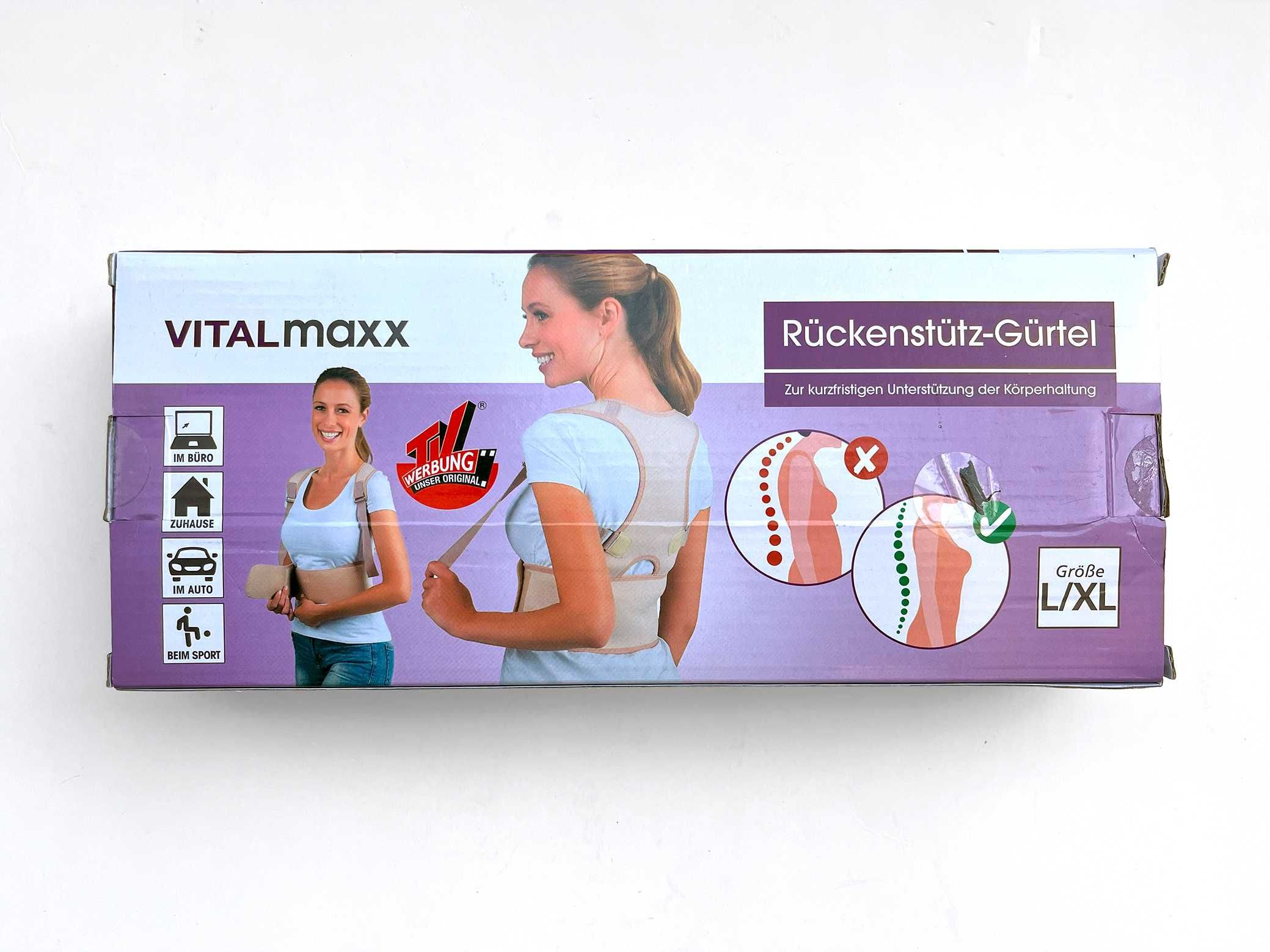 Немски колан за изправяне на гърба Vitalmaxx L\XL