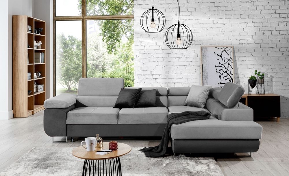 Ъглов разтегателен диван с ракла – отлично състояние